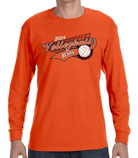 2024 Gibsonburg Volleyball Basic Long Sleeve T-Shirt DESIGN 2