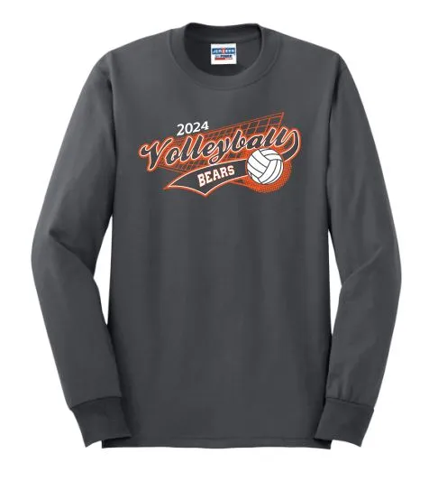 2024 Gibsonburg Volleyball Basic Long Sleeve T-Shirt DESIGN 2