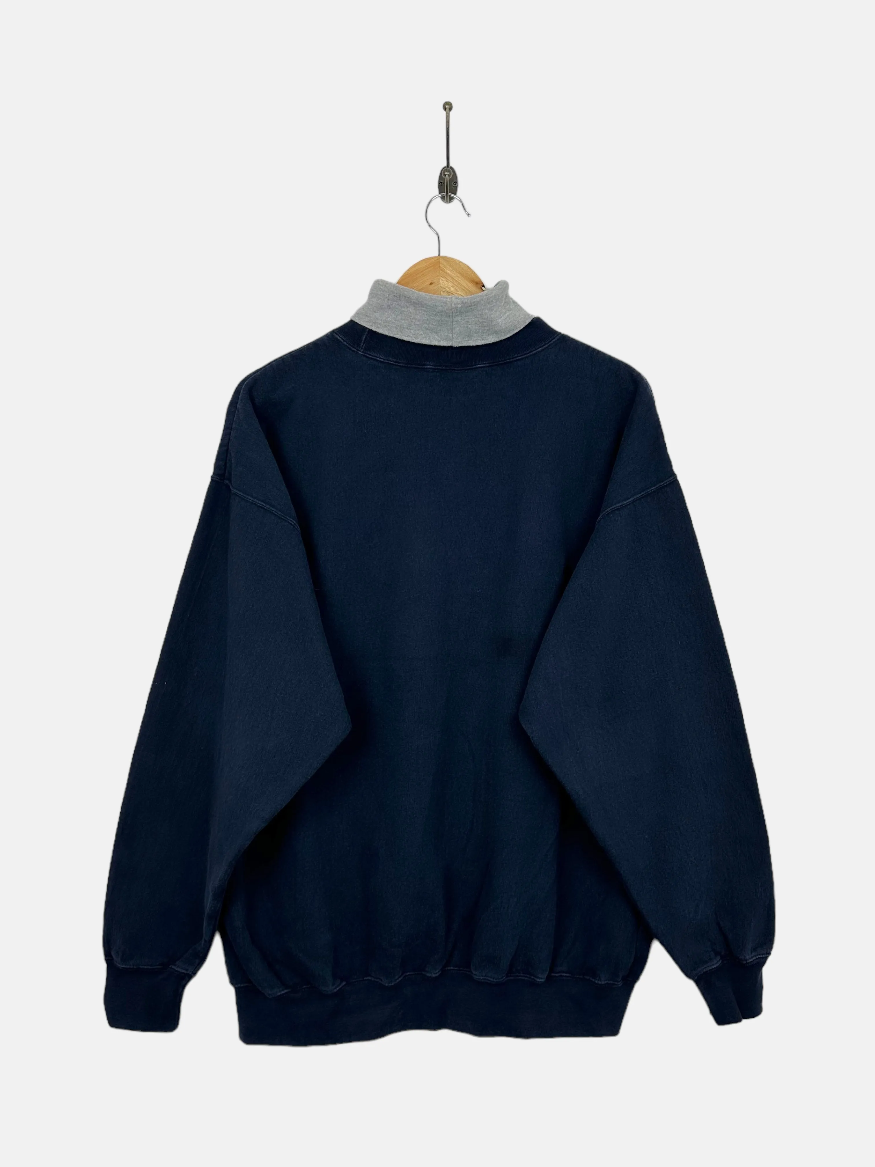 90's Dallas Cowboys NFL Embroidered Vintage Mock-Neck Sweatshirt Size XL