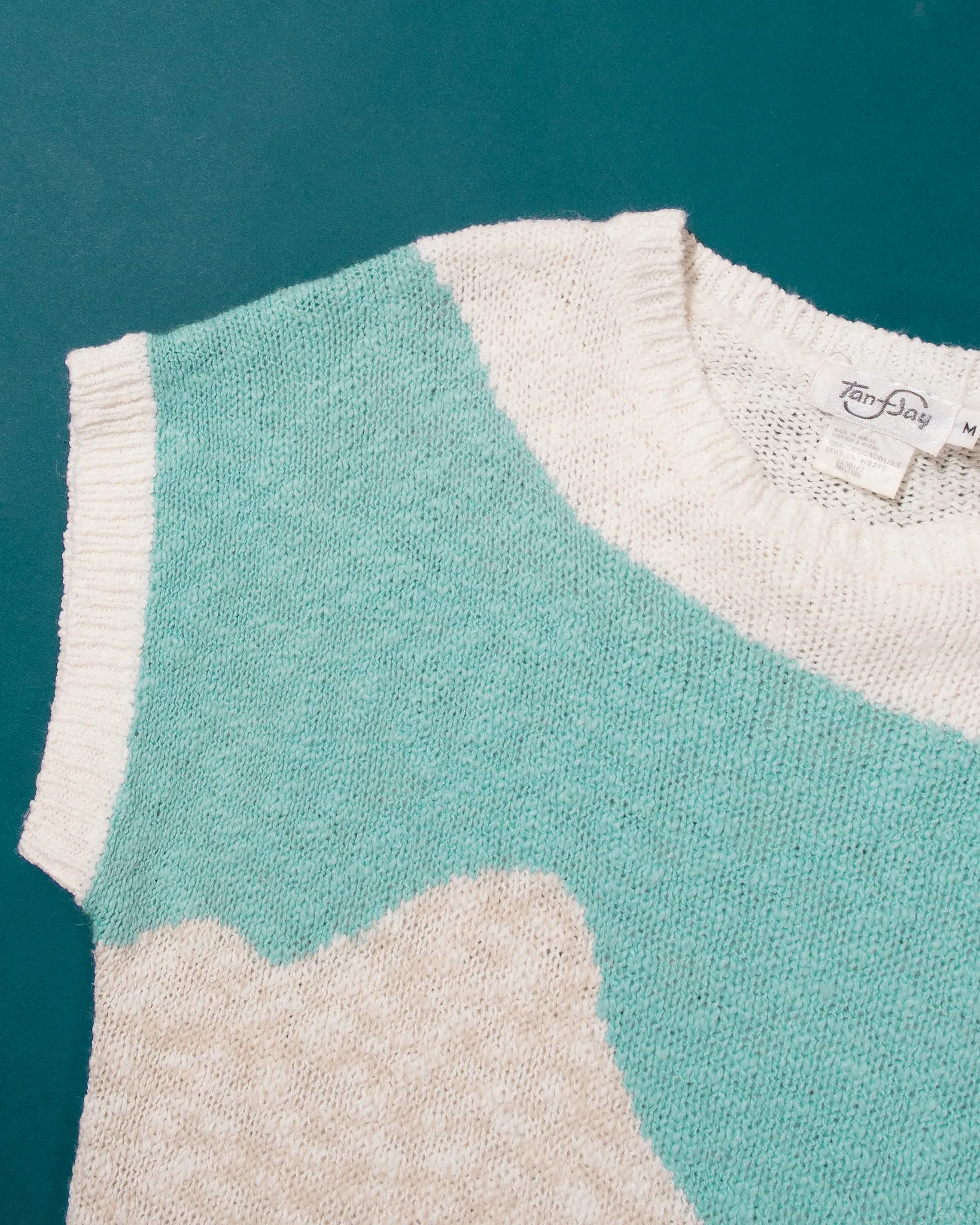 Abstract Landscape Short Sleeve Knit