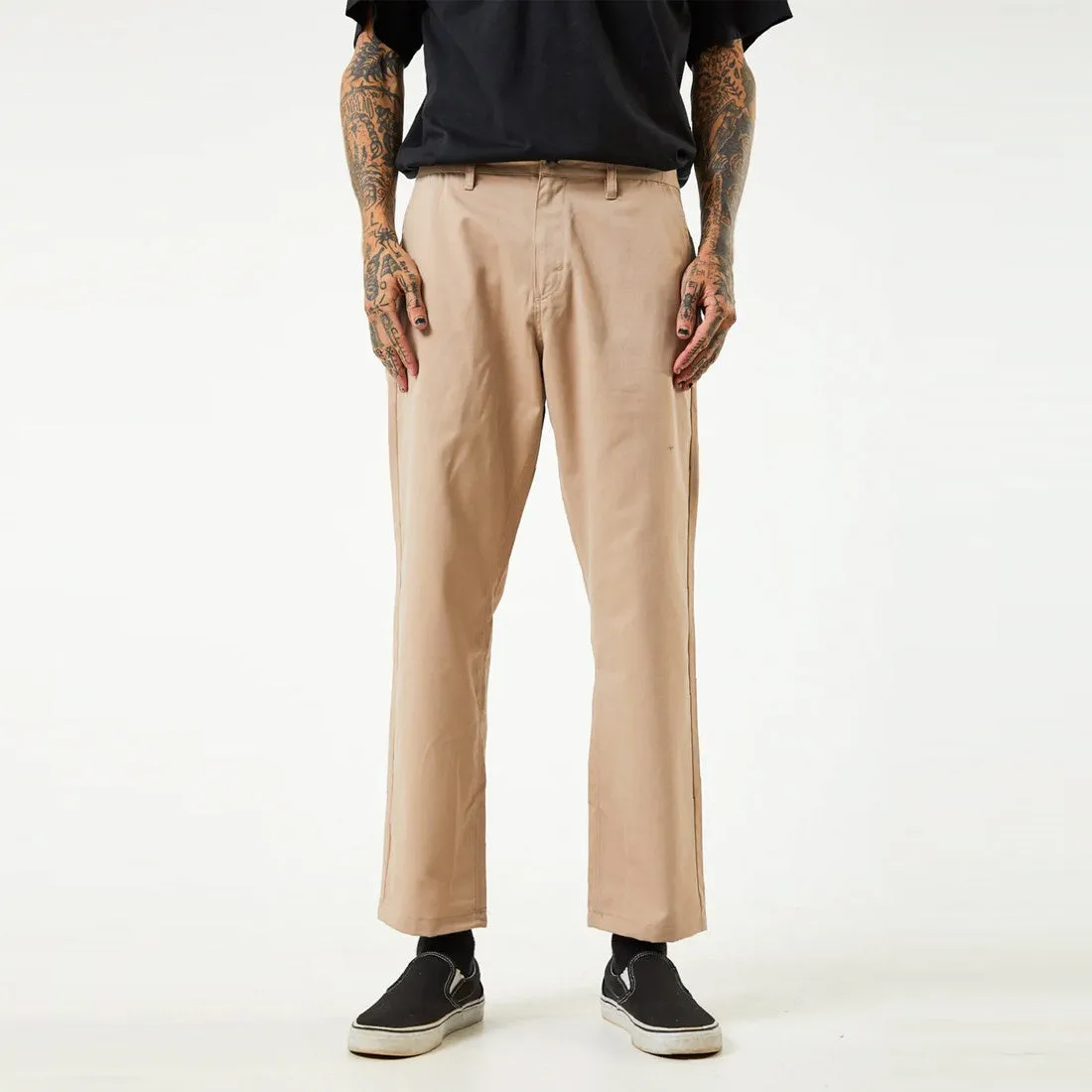 AFENDS Ninety Twos Recycled Chino Pants - Bone