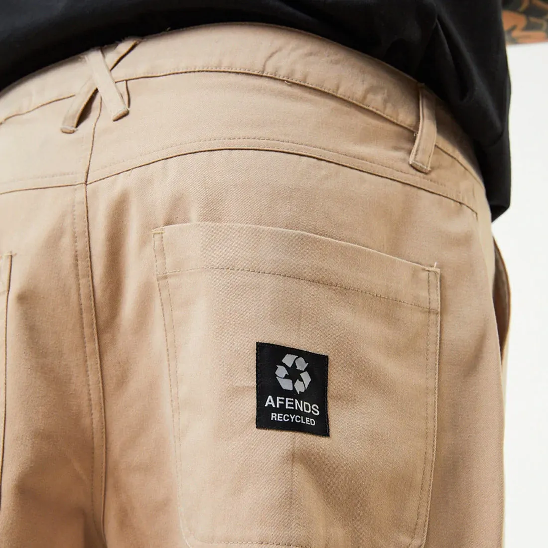 AFENDS Ninety Twos Recycled Chino Pants - Bone