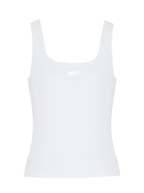 Balance Compression Tank With Built In Bra (White)