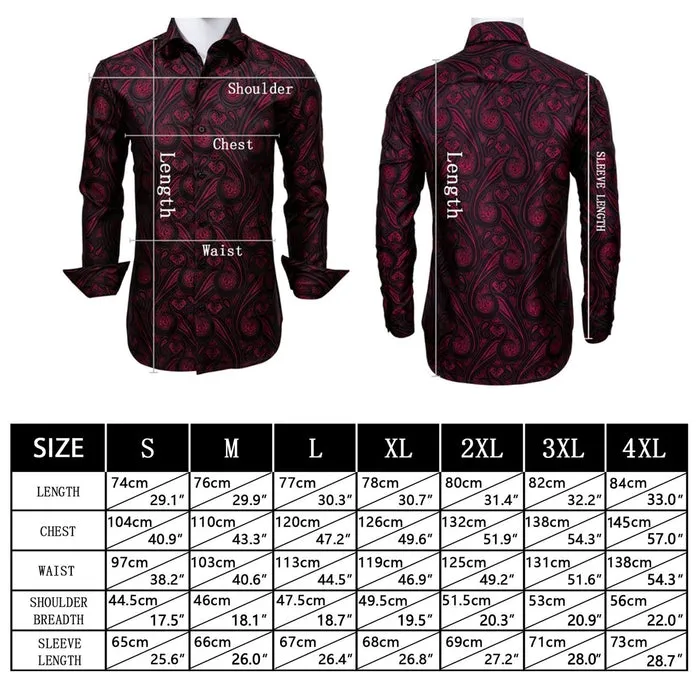 Barry.wang Button Down Shirt Men's Champagne Floral Silk Dress Shirt