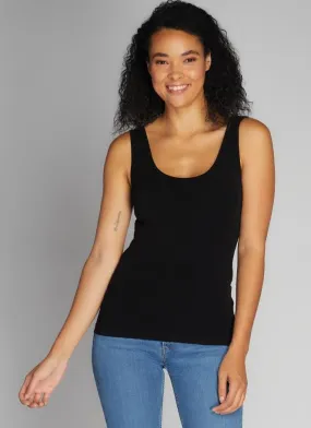 BLACK  BAMBOO SHORT TANK