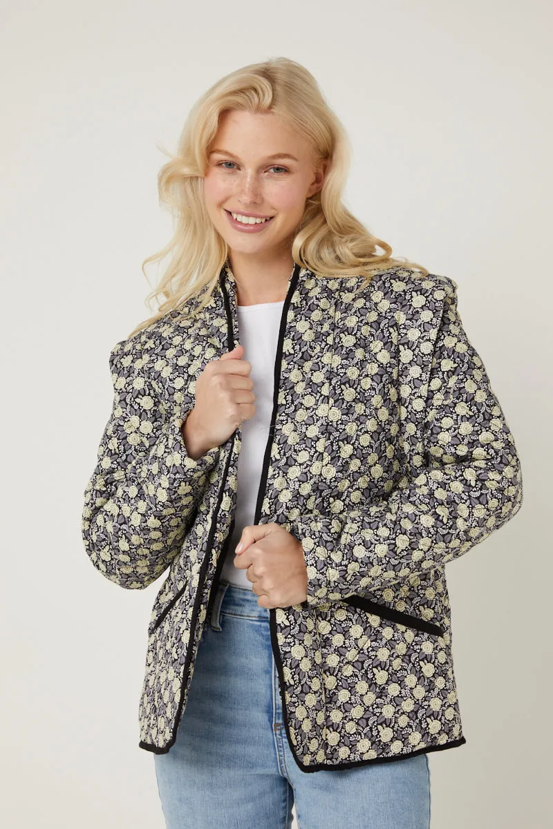 Black Quilted Vest