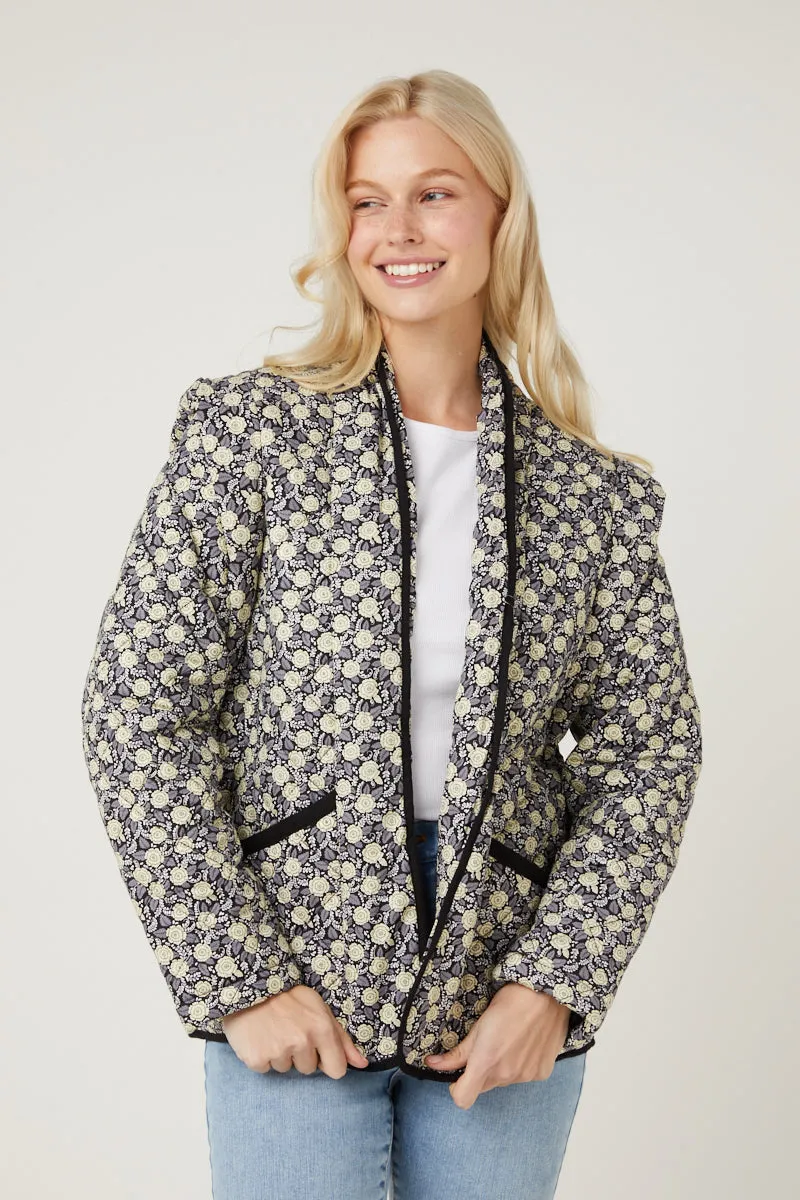 Black Quilted Vest