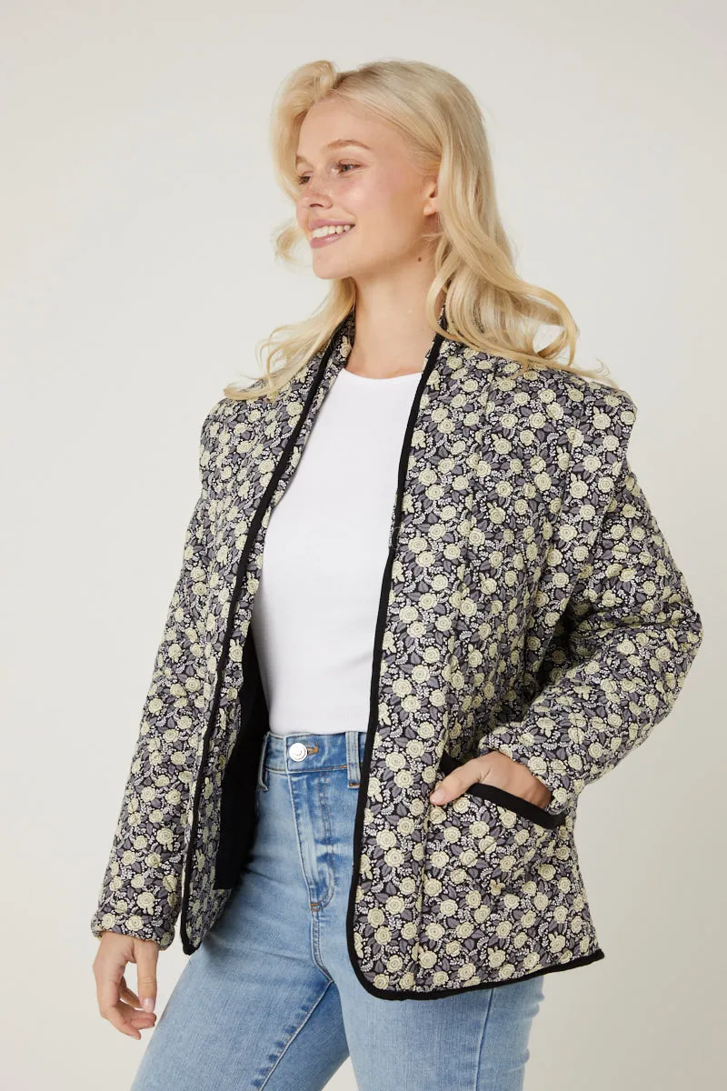 Black Quilted Vest