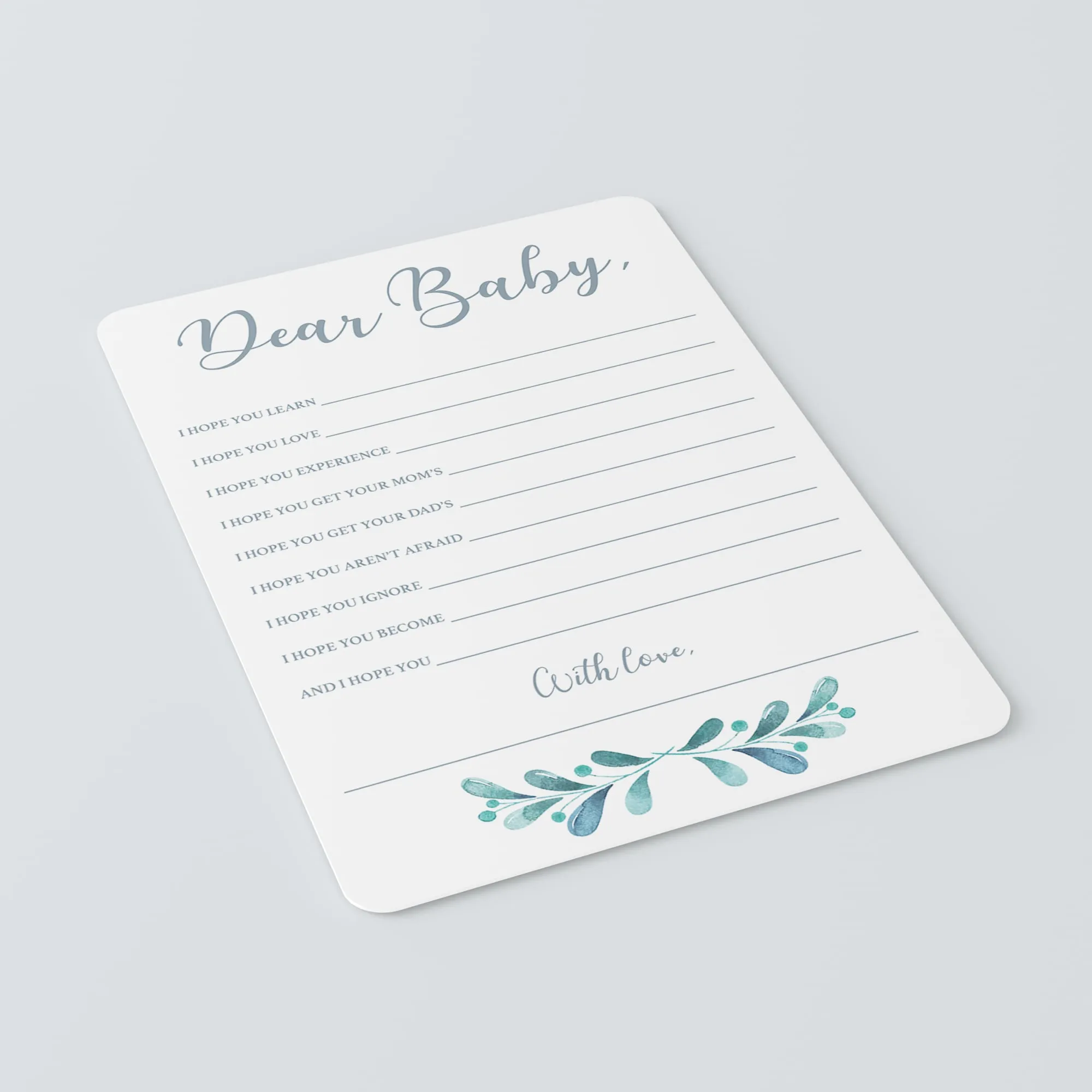 Blue and Silver Baby Shower Games Bundle Winter Theme