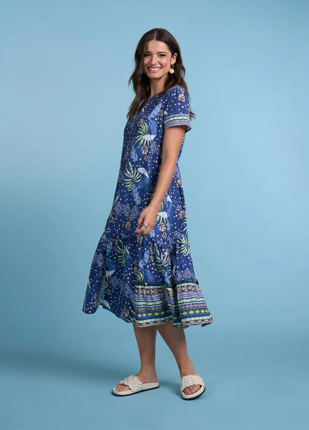 Blue Lagoon Midi Dress