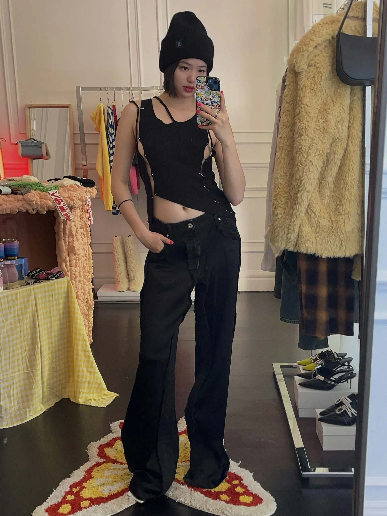 BLUMARINE SATIN PANTS