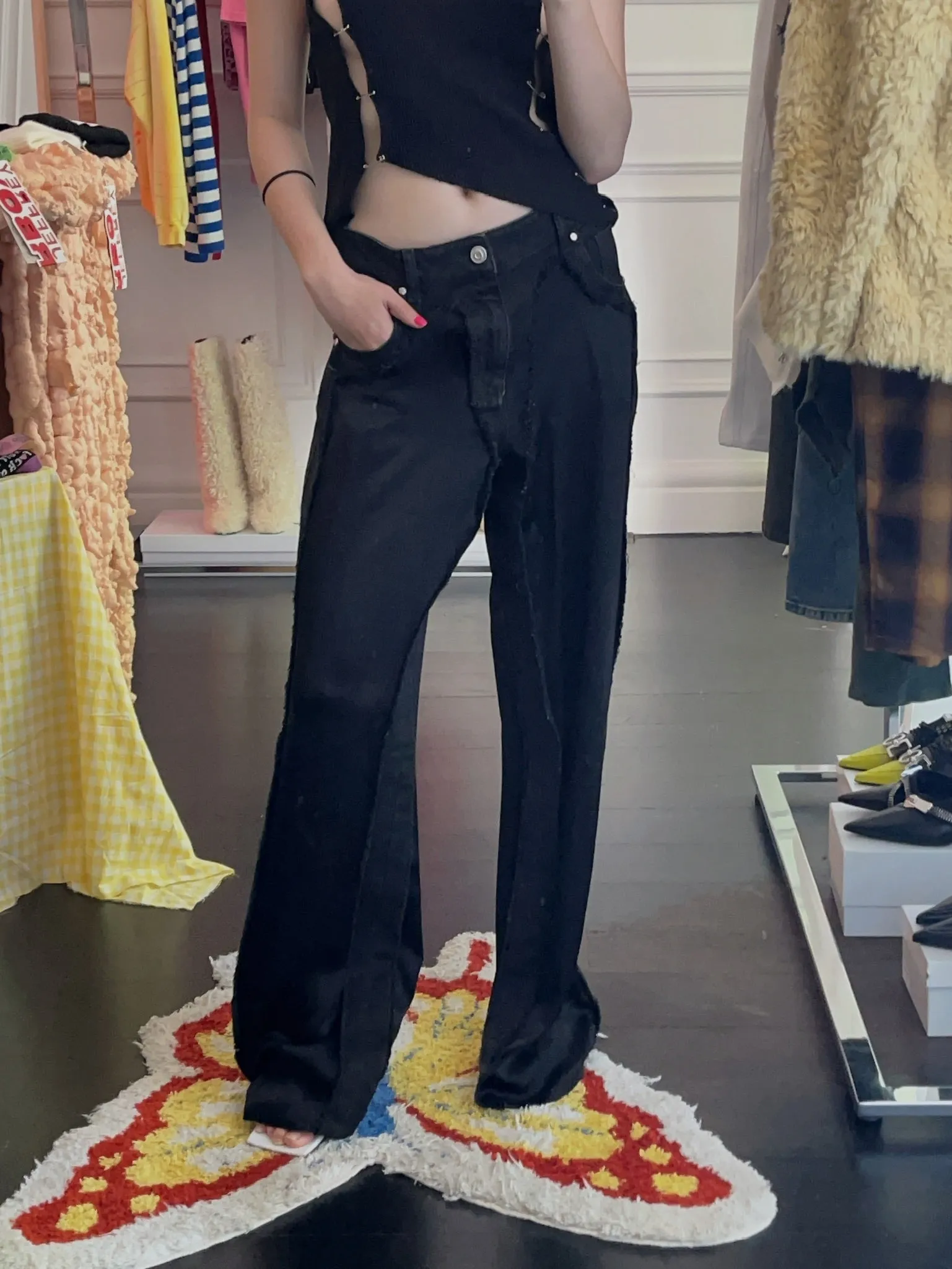 BLUMARINE SATIN PANTS