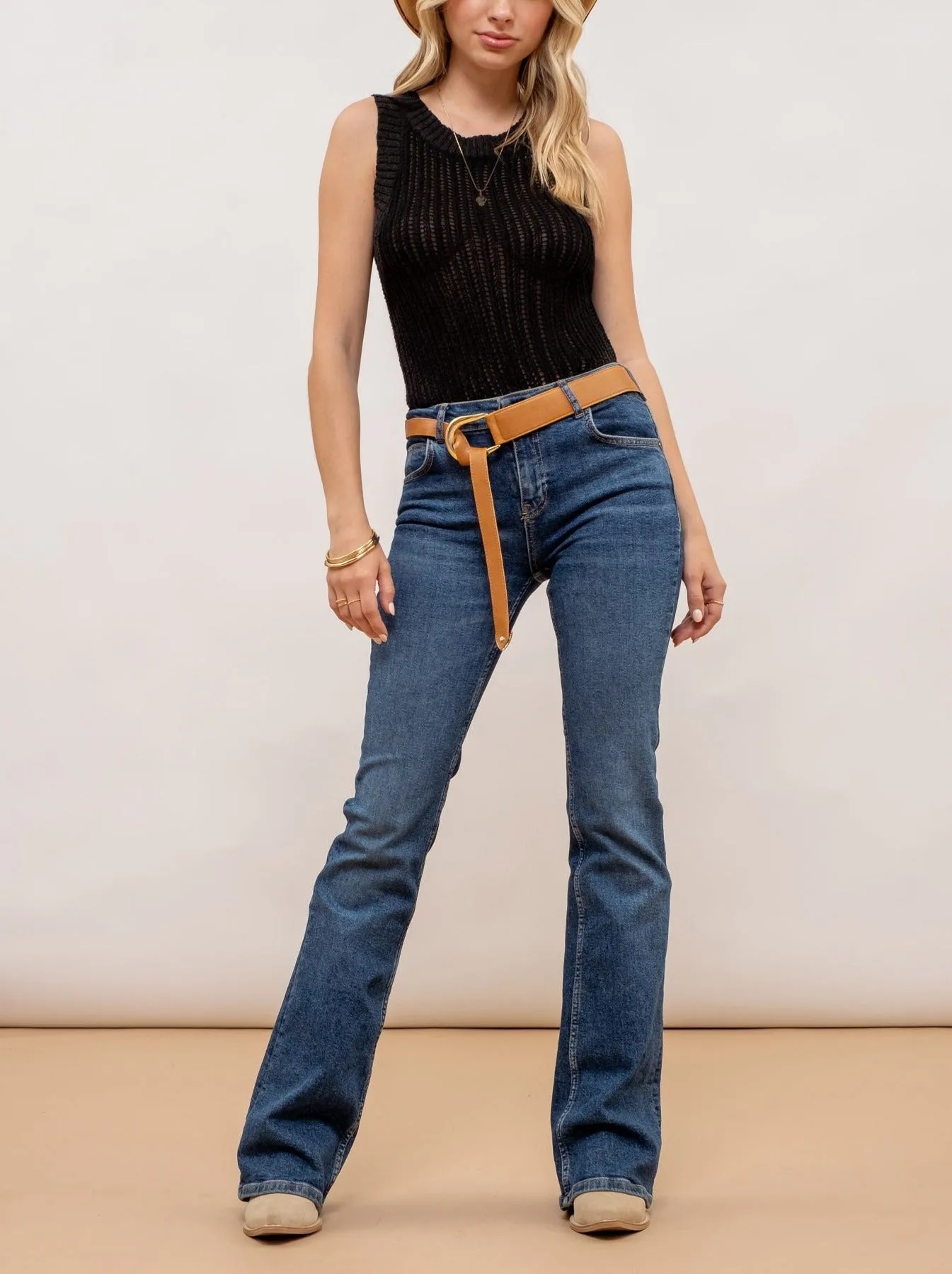 BP Crochet Knit Sweater Tank