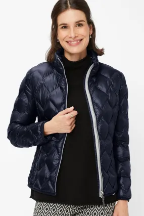 Brax Bern Jacket Navy Diamond Quilted 95-6368 95987140 22