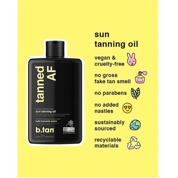 b.tan Tanned AF Tanning Oil