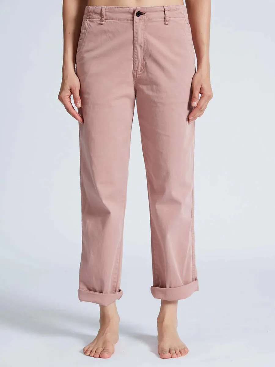 Chino in Washed Dusty Rose
