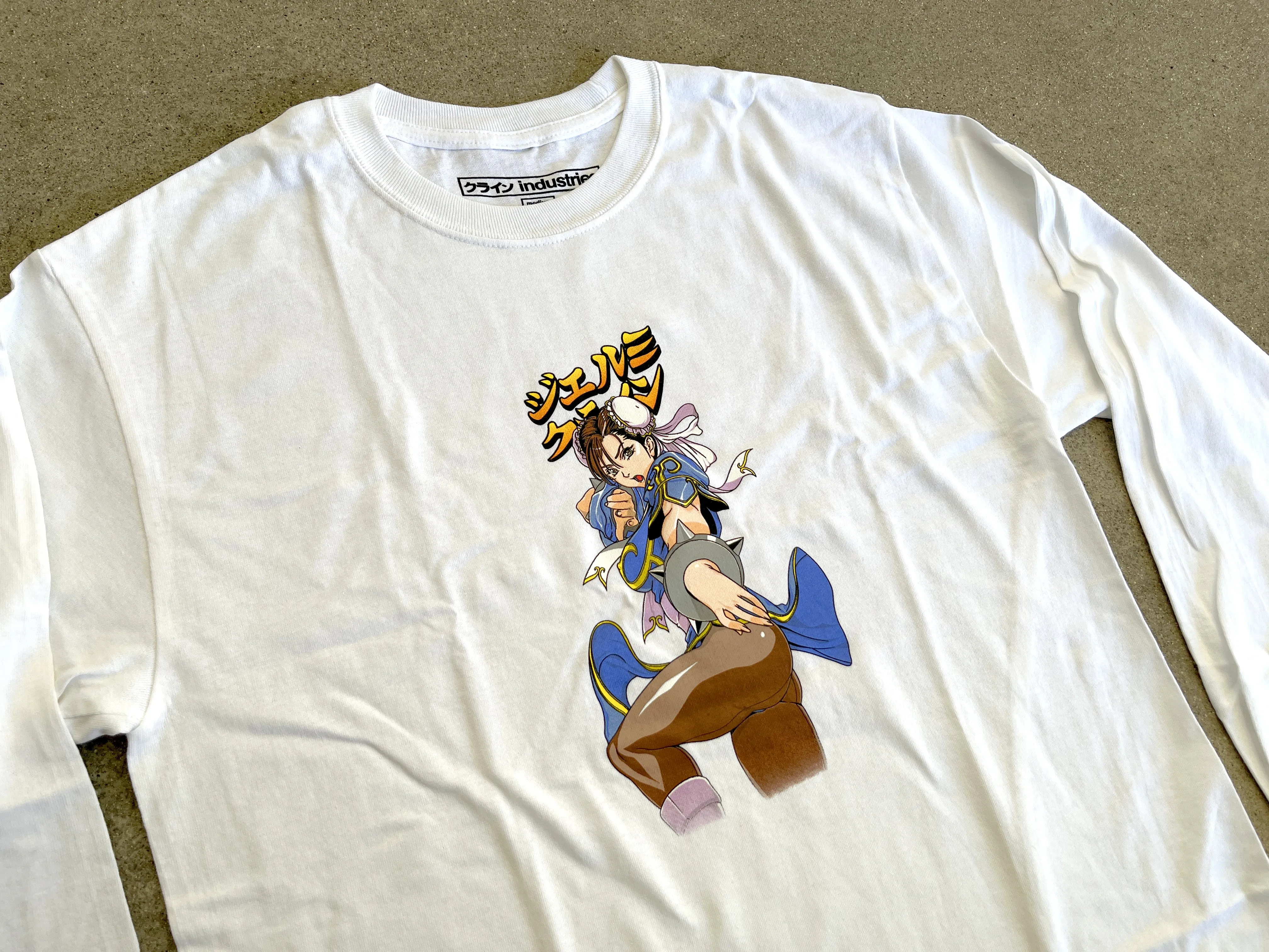 Chun li 2 LONG SLEEVE t-shirt - WHITE