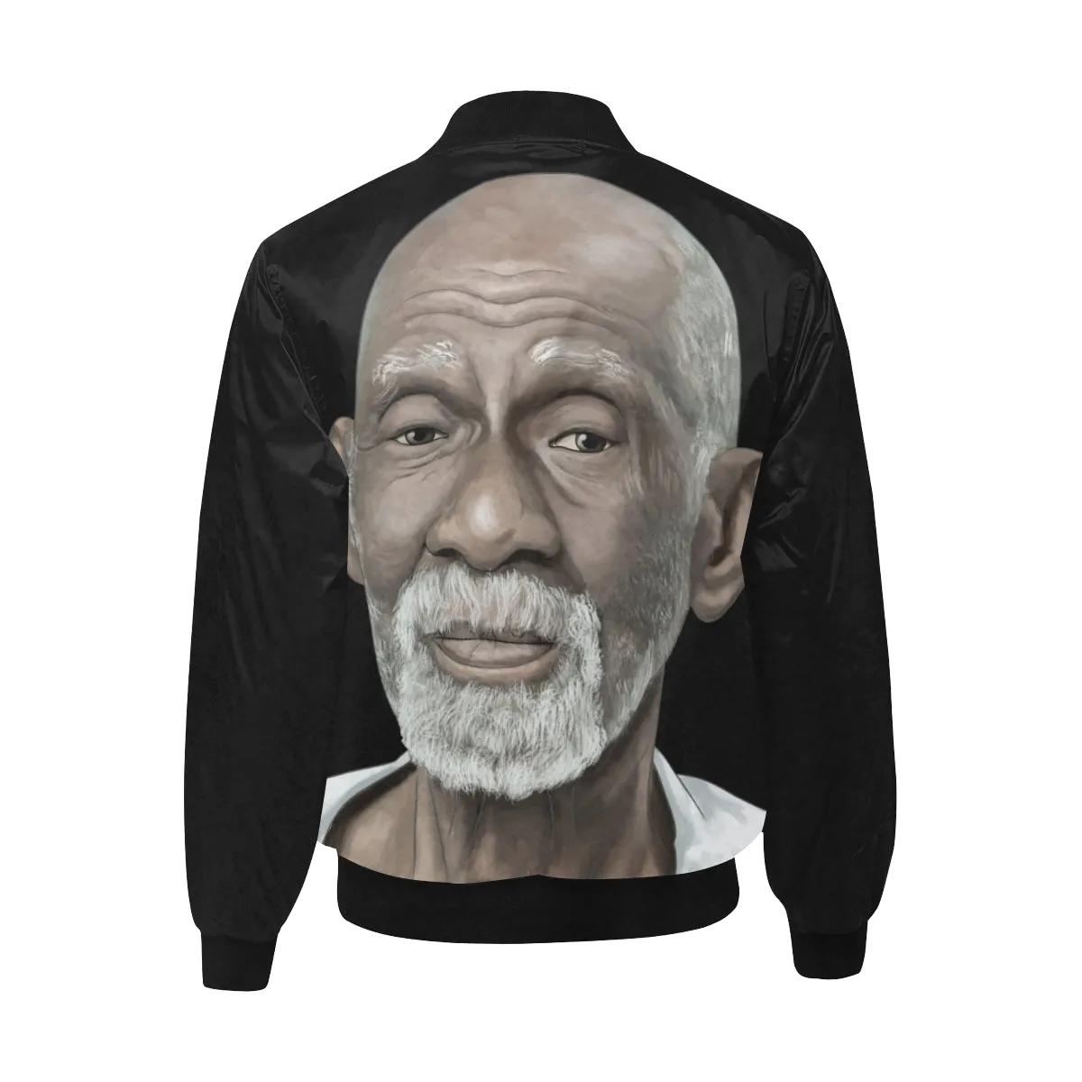 Dr Sebi Bomber Jacket All Over Print Quilted Bomber Jacket for Men