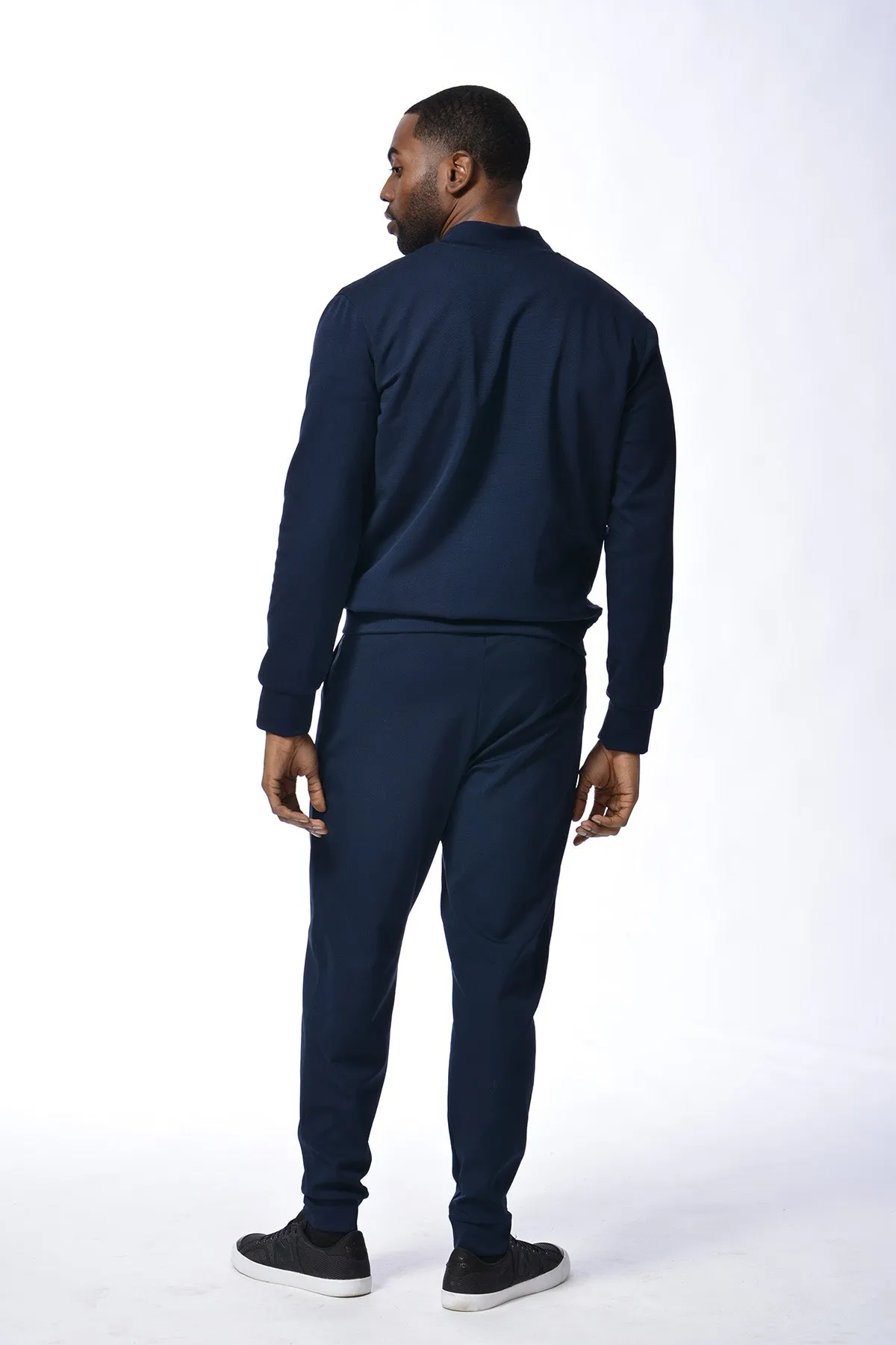 DREW - Men's Navy Classic Bomber - TN-103