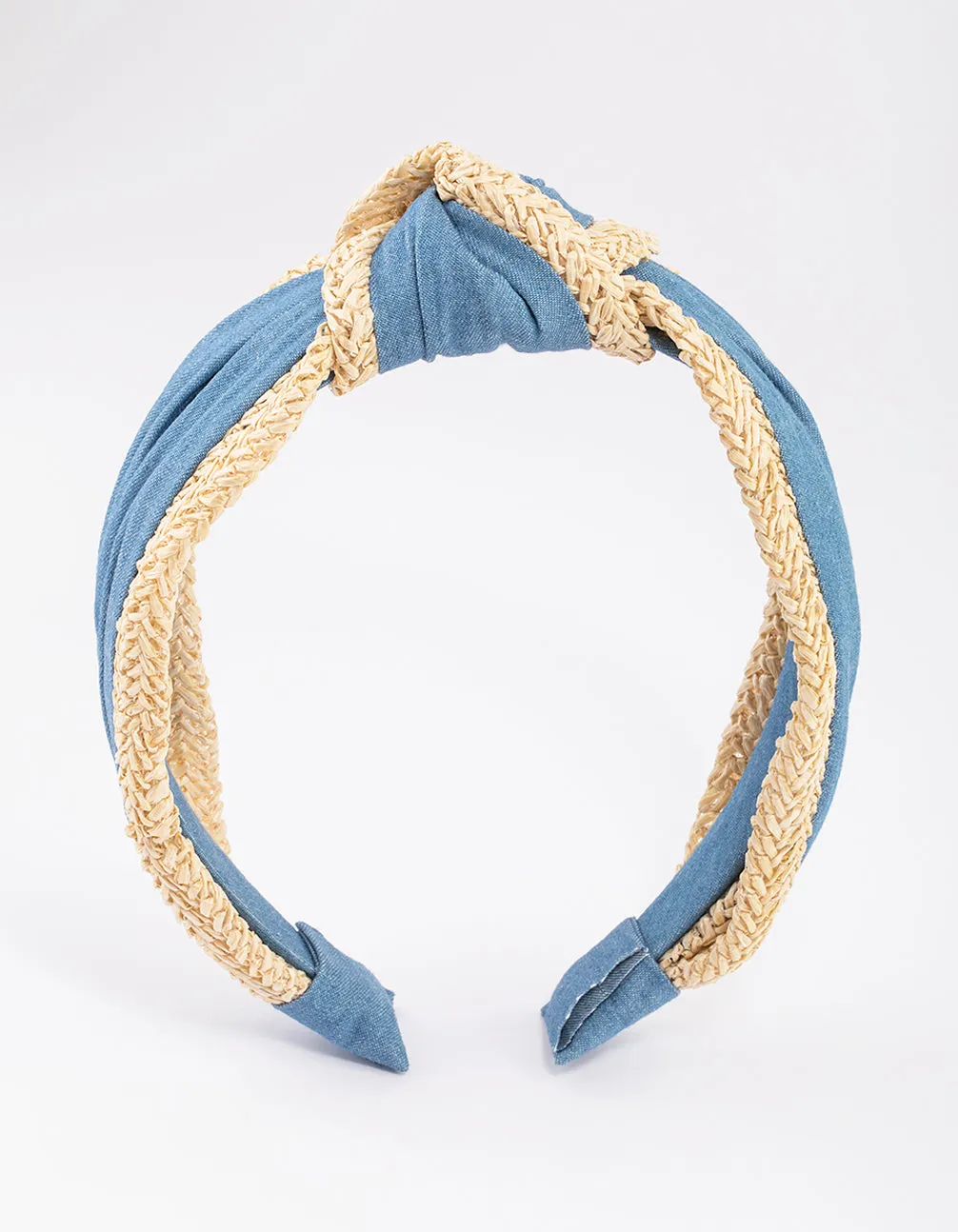 Fabric Faffia Trim Headband