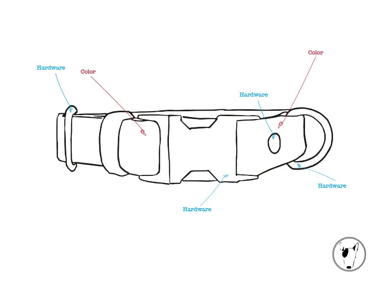 Fully Customizable Quick Release Leather Dog Collar