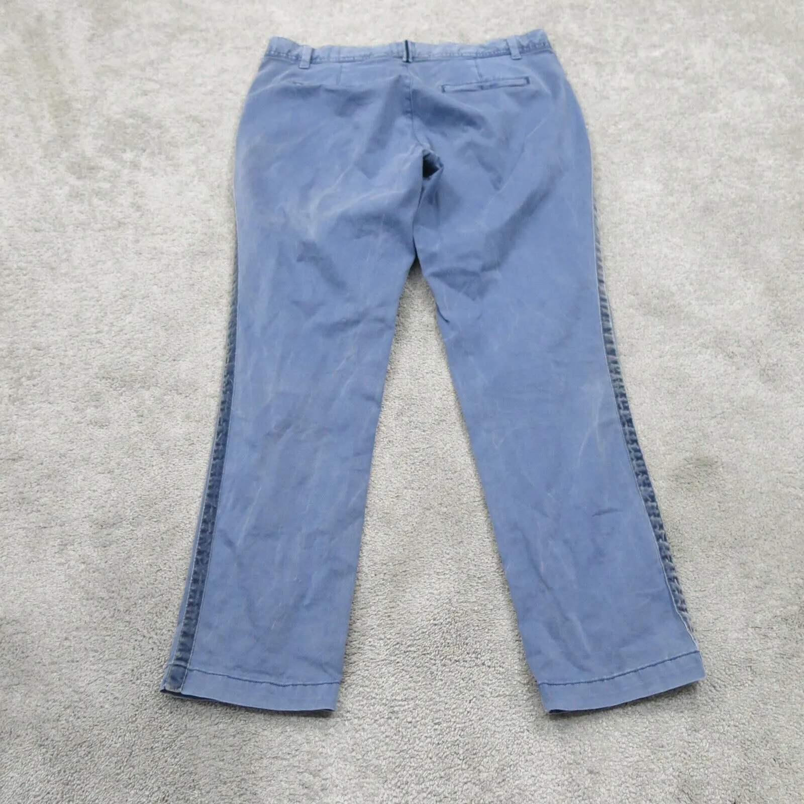 Gap Womens Pant Girlfriend Chino Slim Straight Leg Mid Rise Sky Blue Size 6