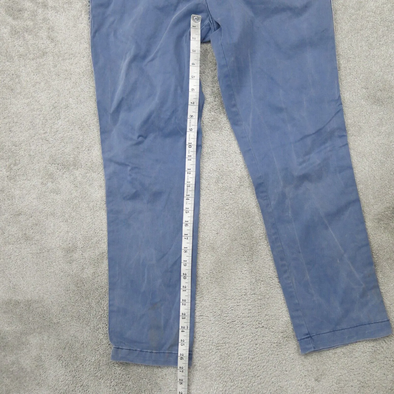 Gap Womens Pant Girlfriend Chino Slim Straight Leg Mid Rise Sky Blue Size 6