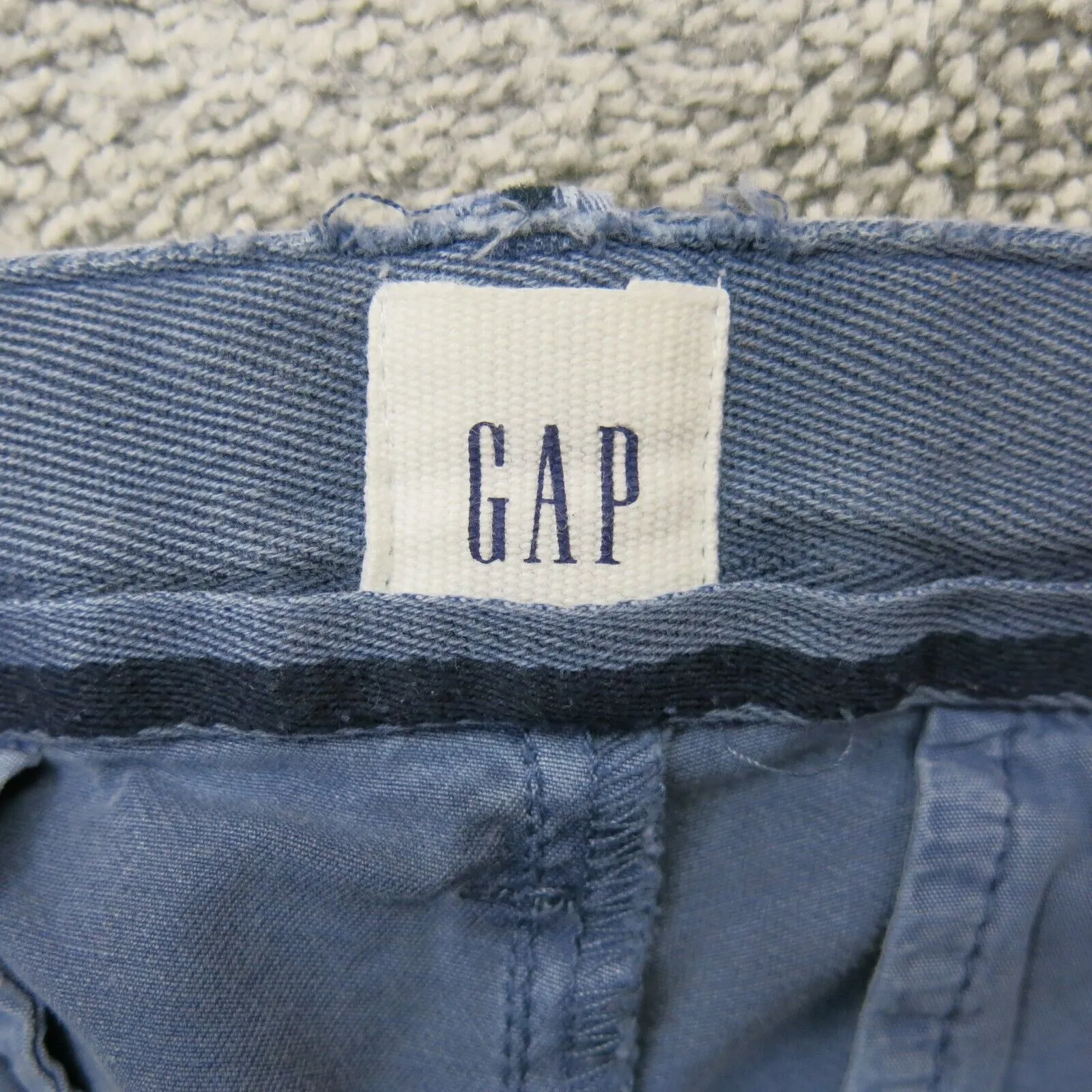 Gap Womens Pant Girlfriend Chino Slim Straight Leg Mid Rise Sky Blue Size 6