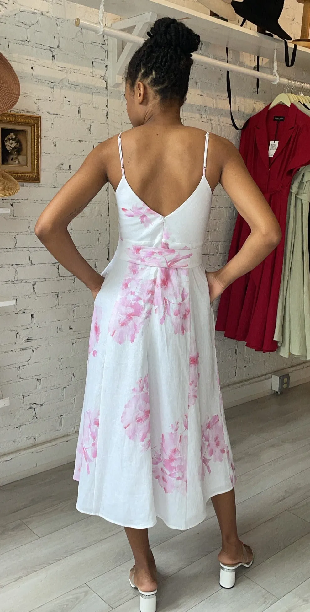 Georgette Slip Dress - Pink Floral