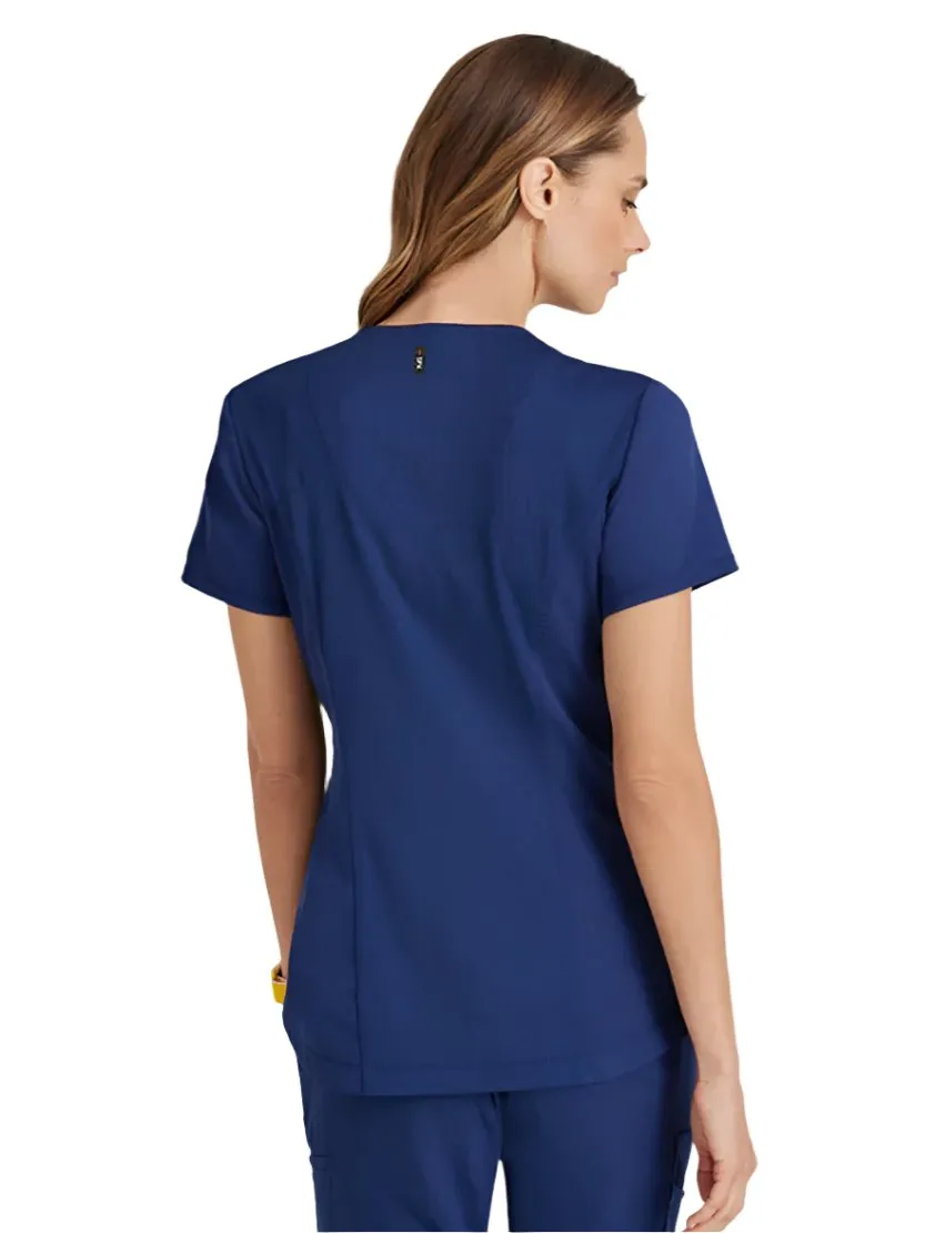 Grey's Anatomy Stretch™ by Barco Capri 2-Pocket Hourglass V-Neck Scrub Top
