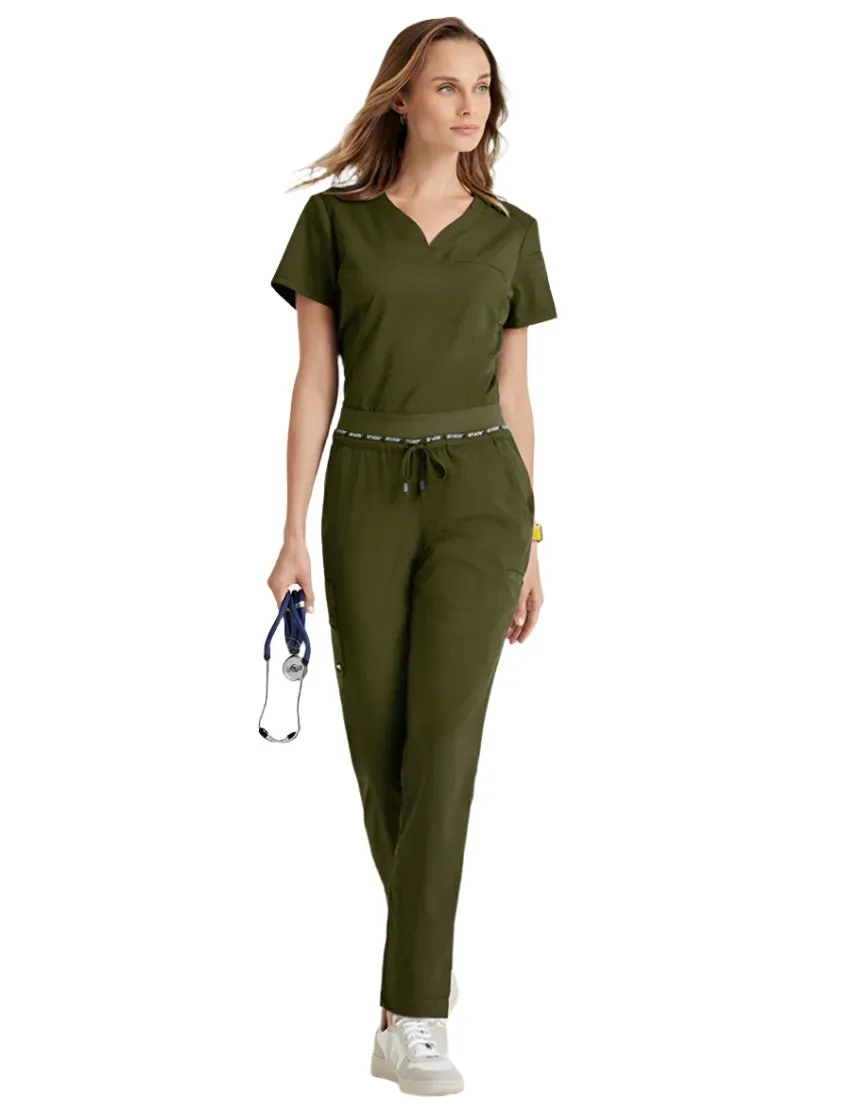 Grey's Anatomy Stretch™ by Barco Capri 2-Pocket Hourglass V-Neck Scrub Top