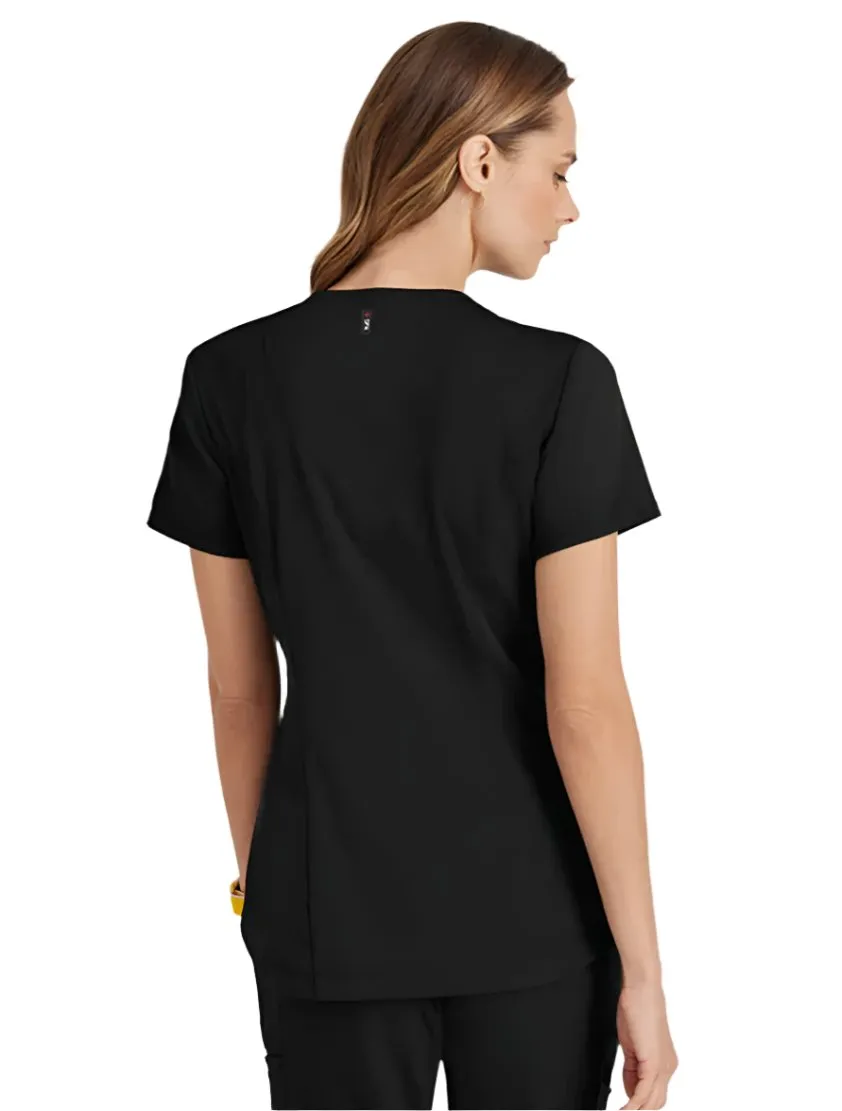 Grey's Anatomy Stretch™ by Barco Capri 2-Pocket Hourglass V-Neck Scrub Top