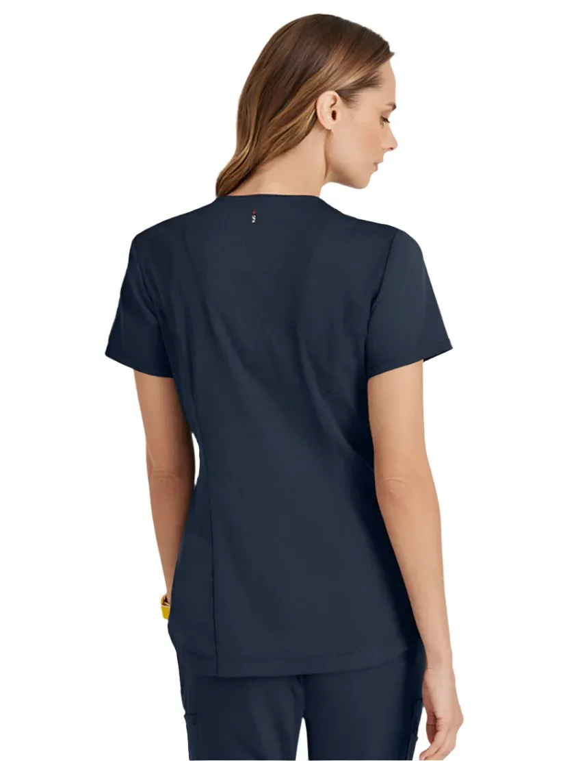 Grey's Anatomy Stretch™ by Barco Capri 2-Pocket Hourglass V-Neck Scrub Top