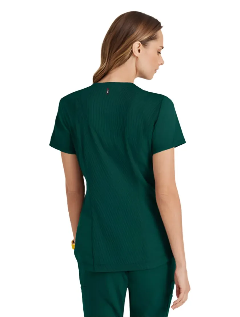 Grey's Anatomy Stretch™ by Barco Capri 2-Pocket Hourglass V-Neck Scrub Top