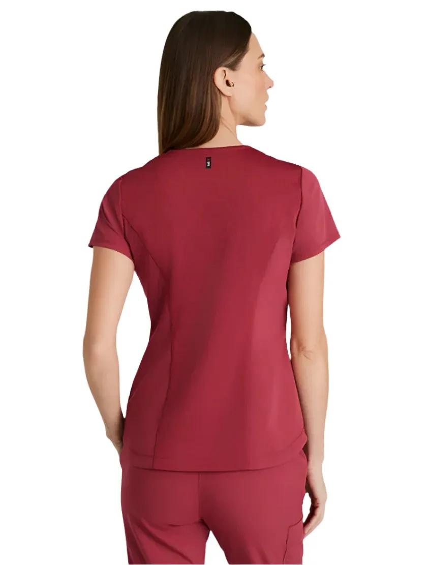 Grey's Anatomy Stretch™ by Barco Capri 2-Pocket Hourglass V-Neck Scrub Top
