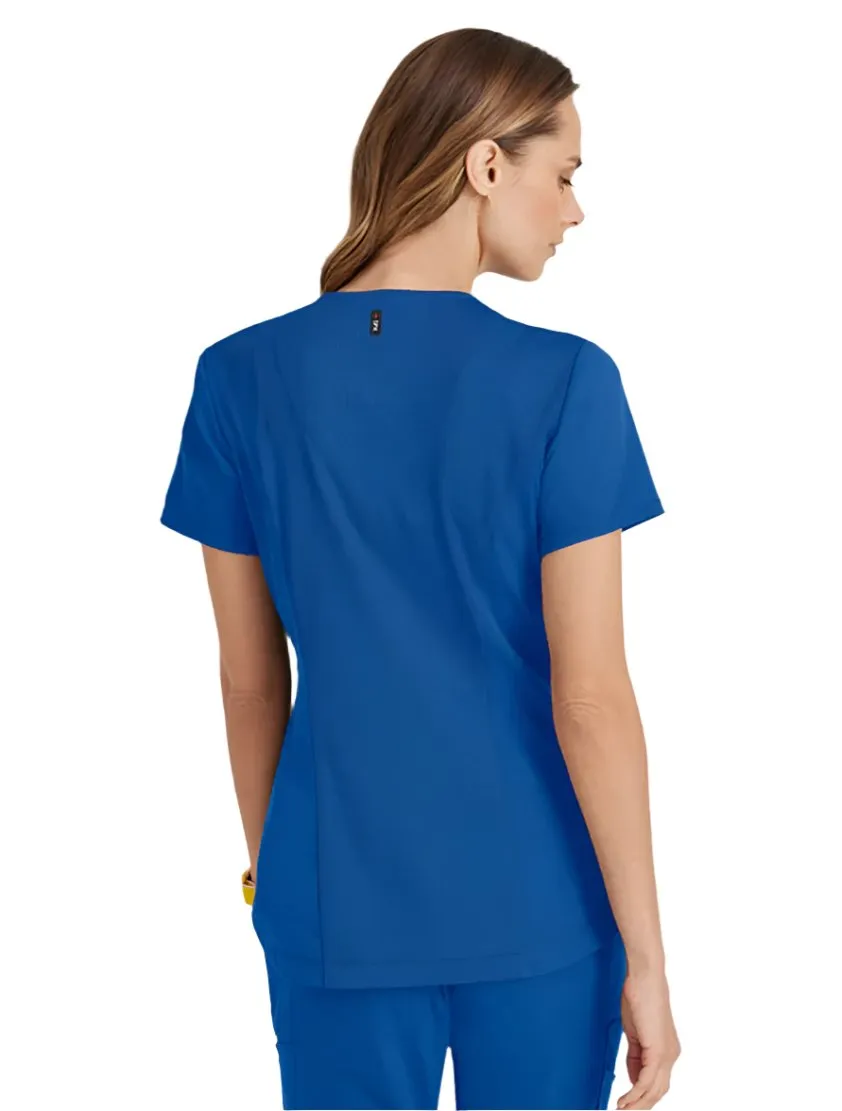 Grey's Anatomy Stretch™ by Barco Capri 2-Pocket Hourglass V-Neck Scrub Top