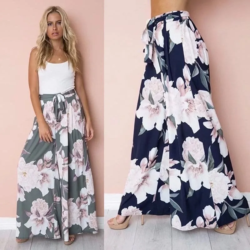 High Waist Lace Up Pants