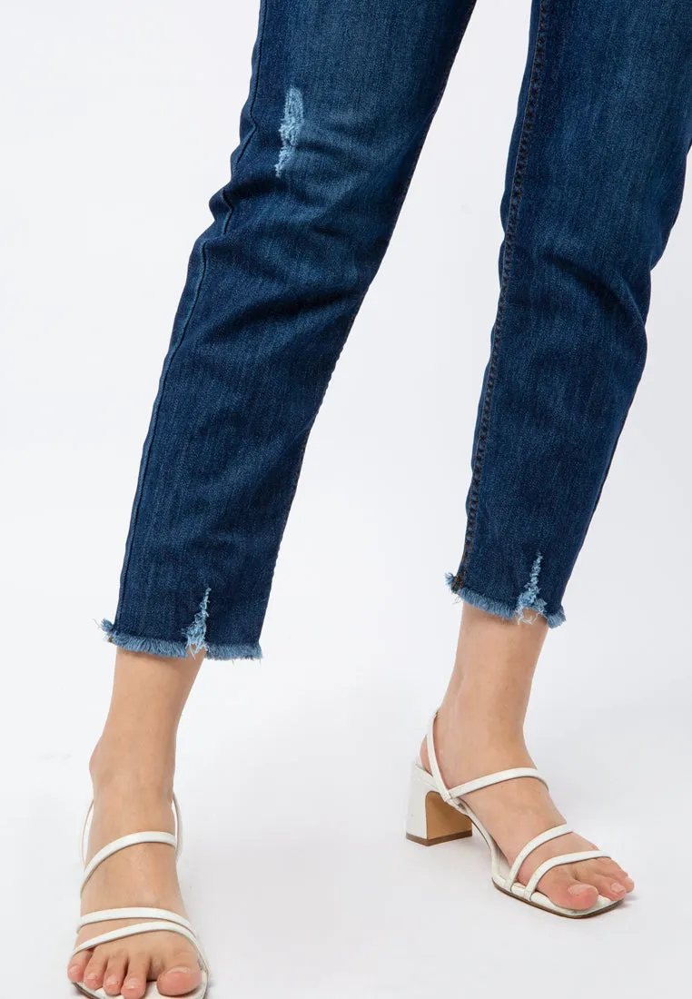 High Waist Skinny Denim Pants