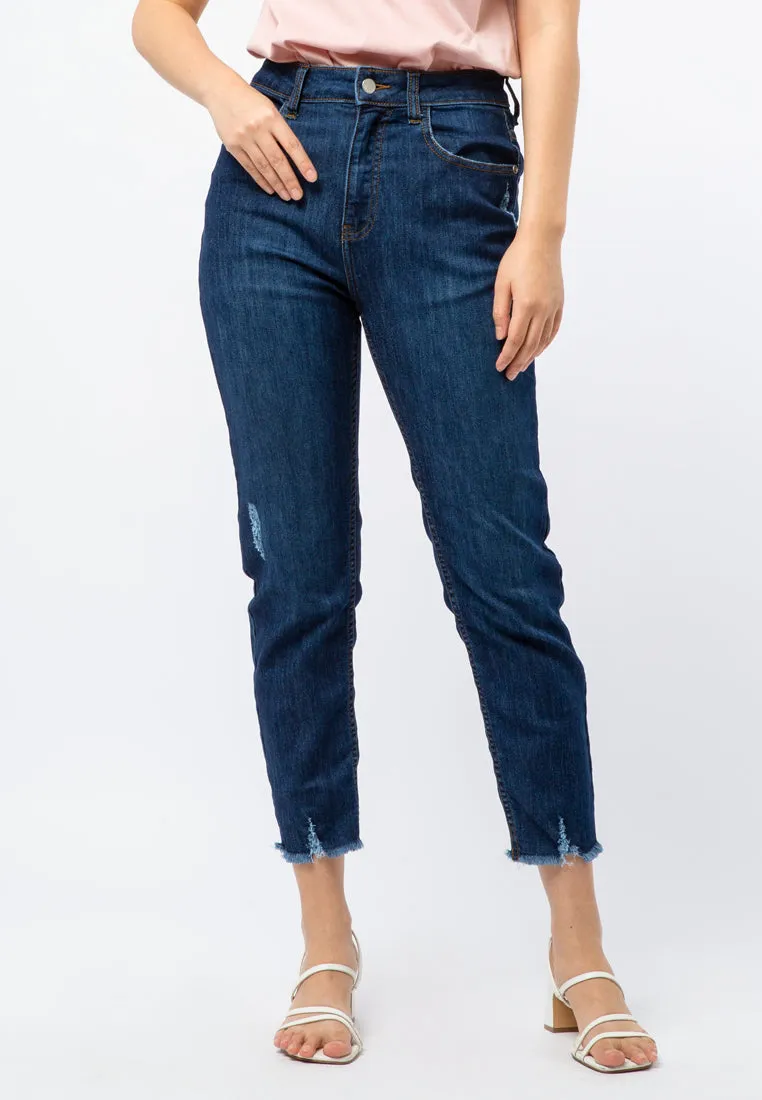 High Waist Skinny Denim Pants