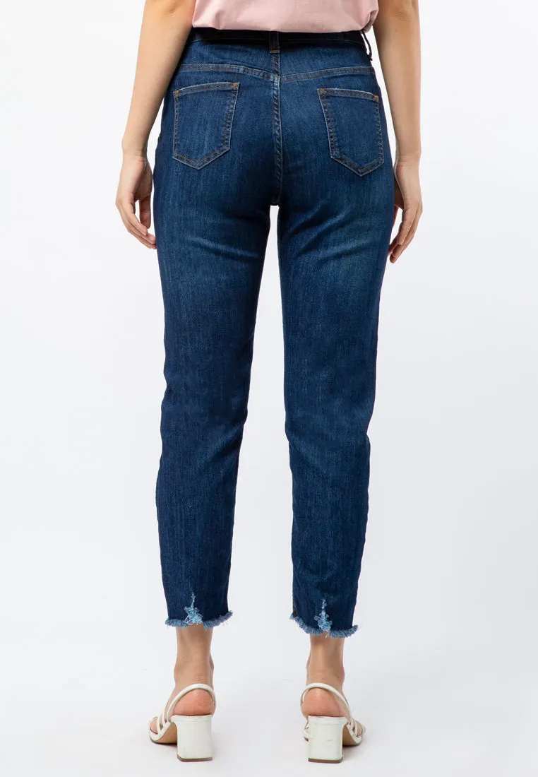 High Waist Skinny Denim Pants