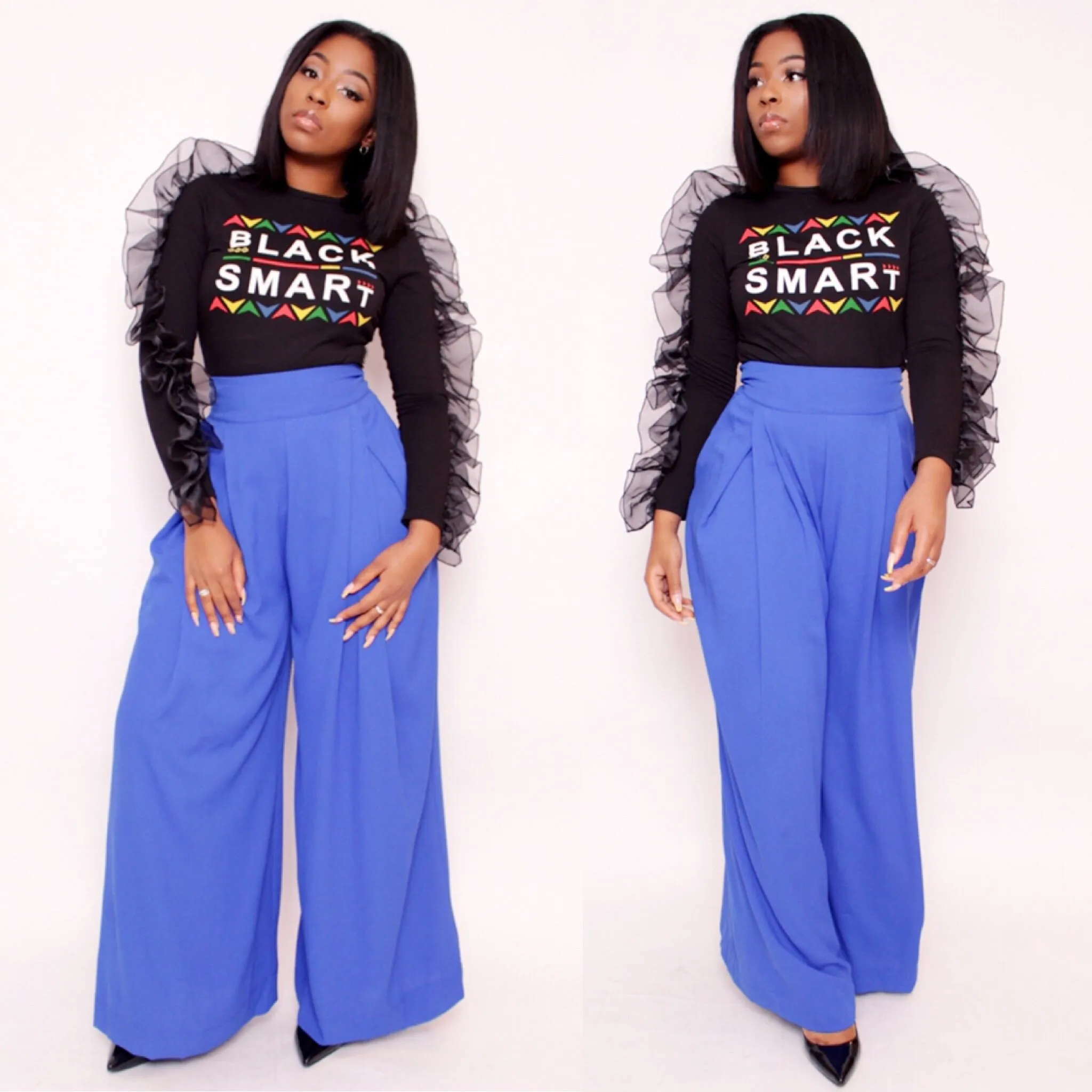 IN MOTION PALAZZO Pants in Royal Blue