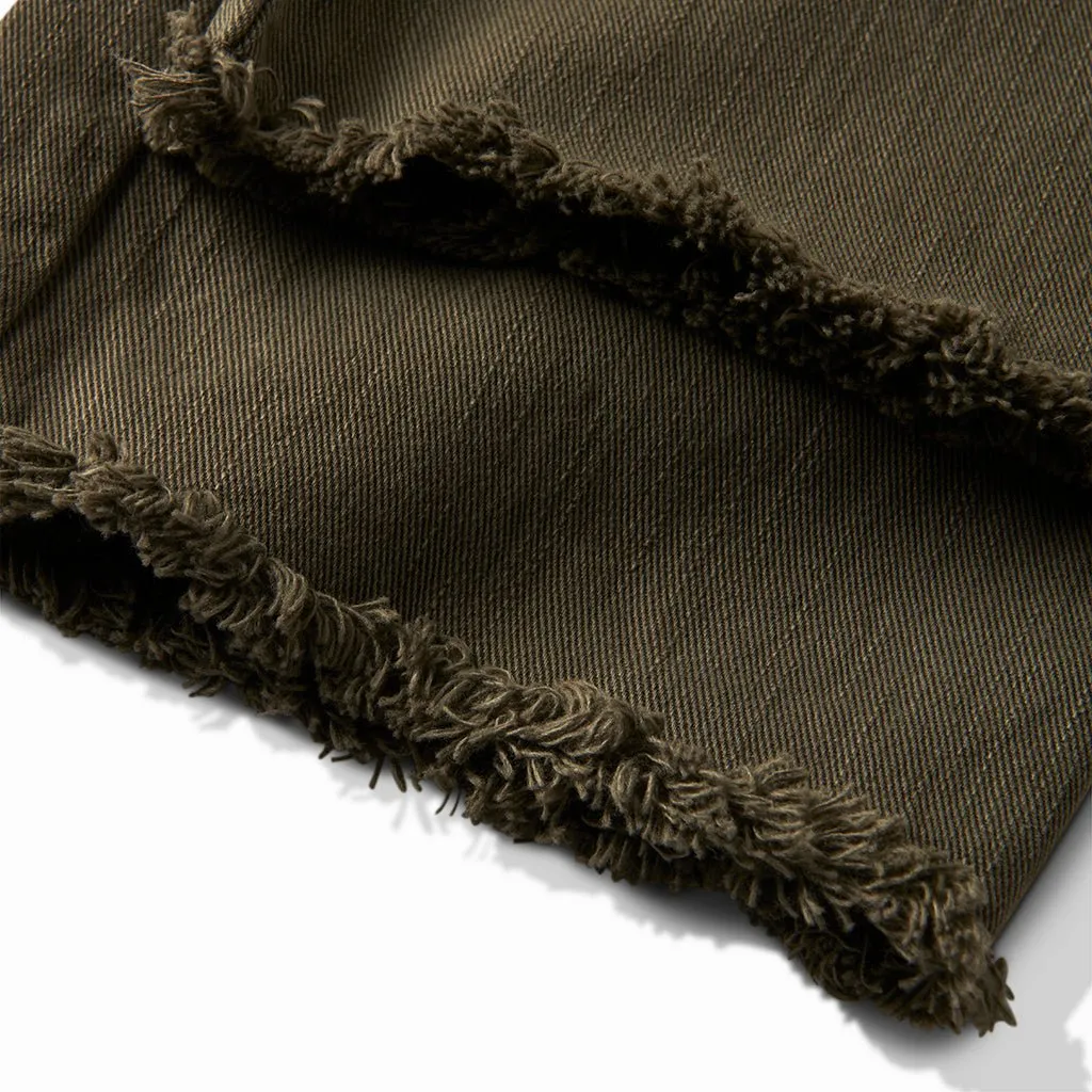 Italian Twill Overdyed Chino Pants OD Green