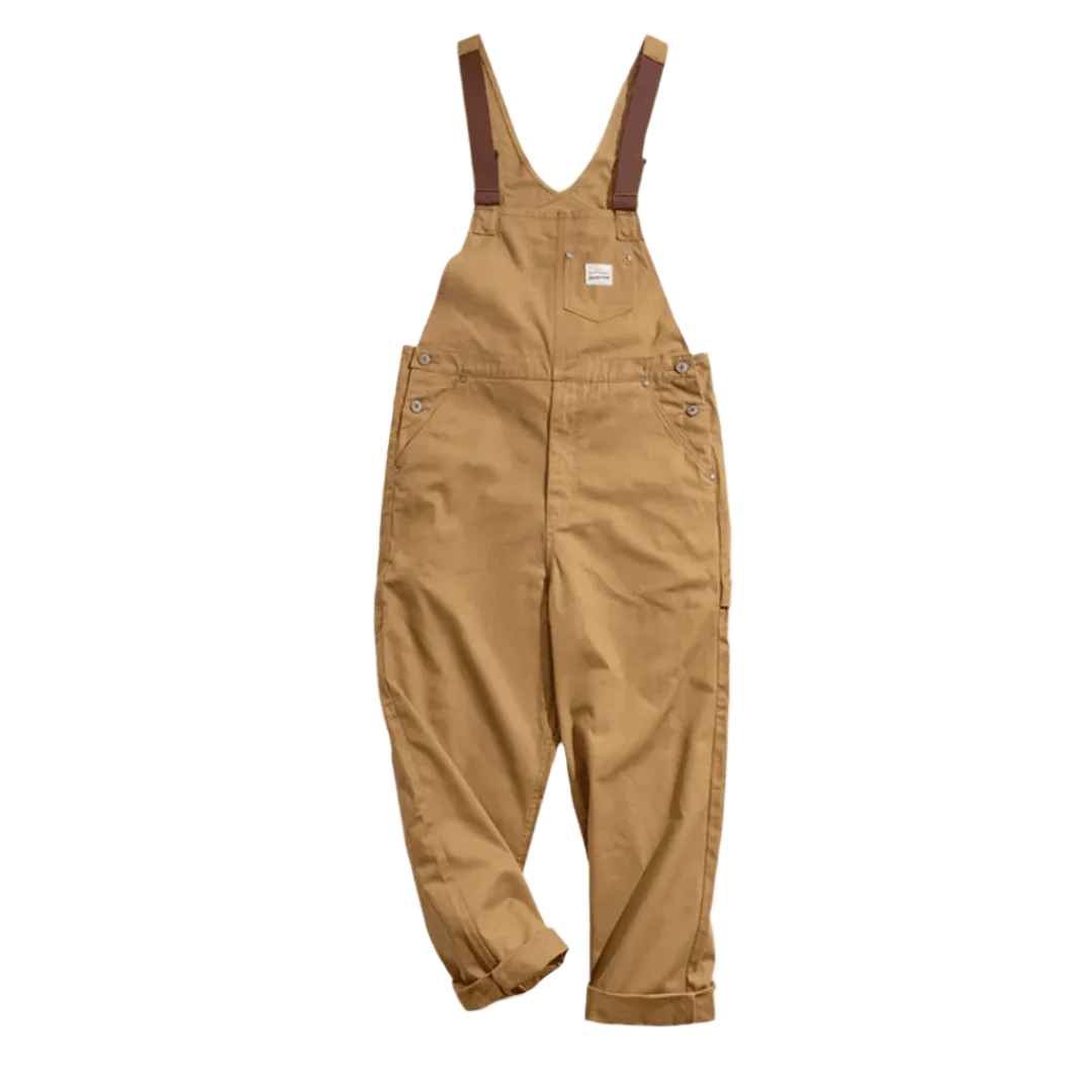 Khaki Denim Overall