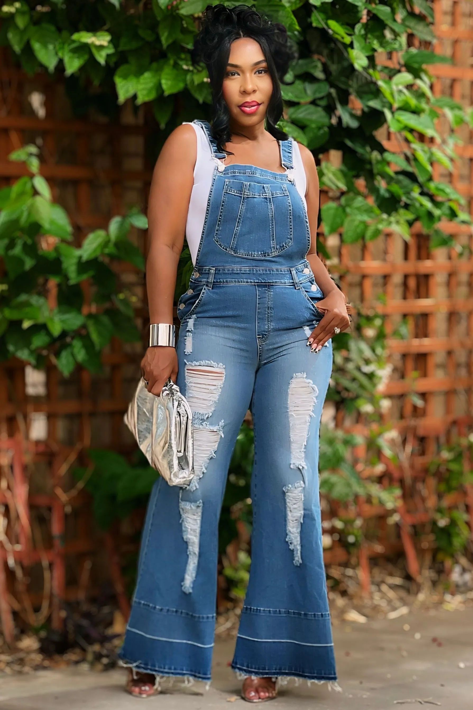 Lucille Overall Denim Jumper