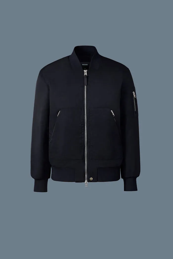 Mackage Emilio Satin Bomber Jacket
