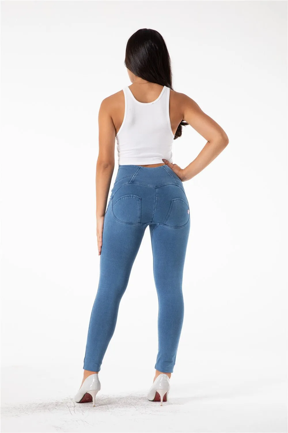 Melody shaping pants high waist light blue denim