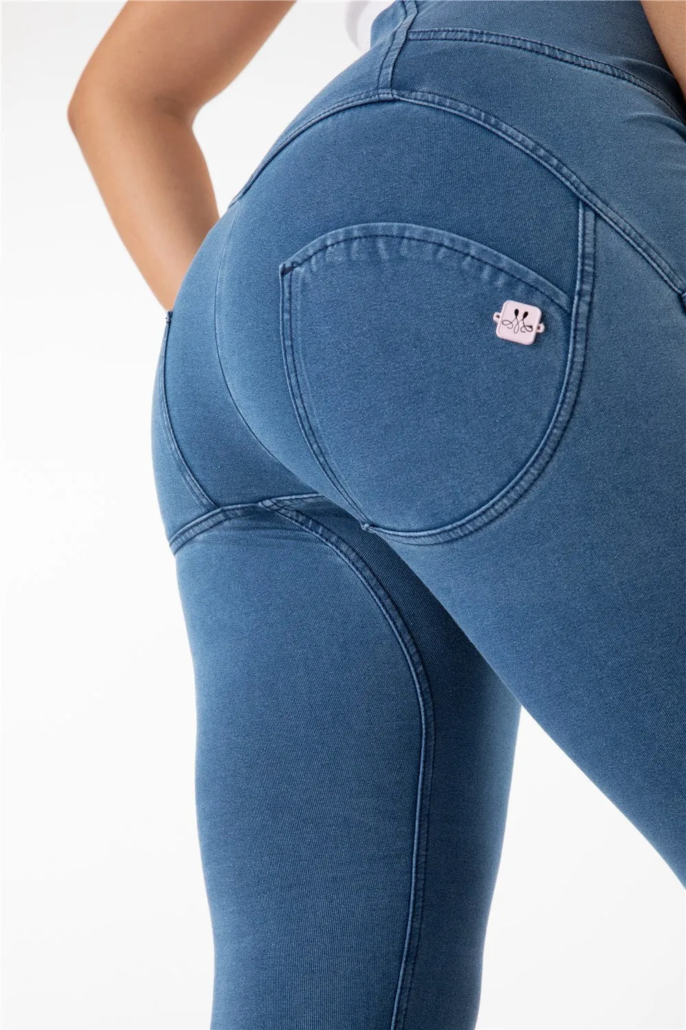Melody shaping pants high waist light blue denim