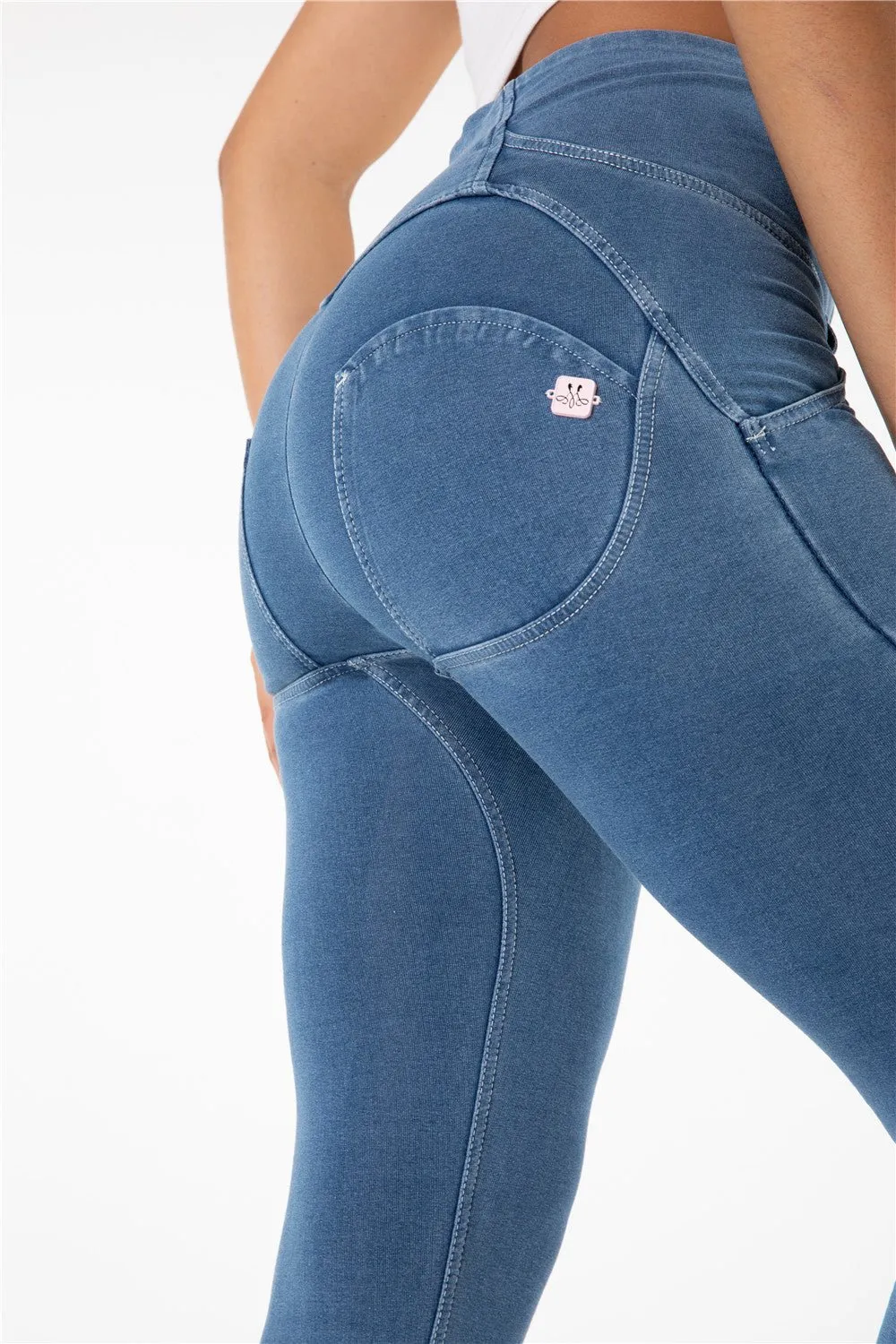 Melody shaping pants high waist light blue denim