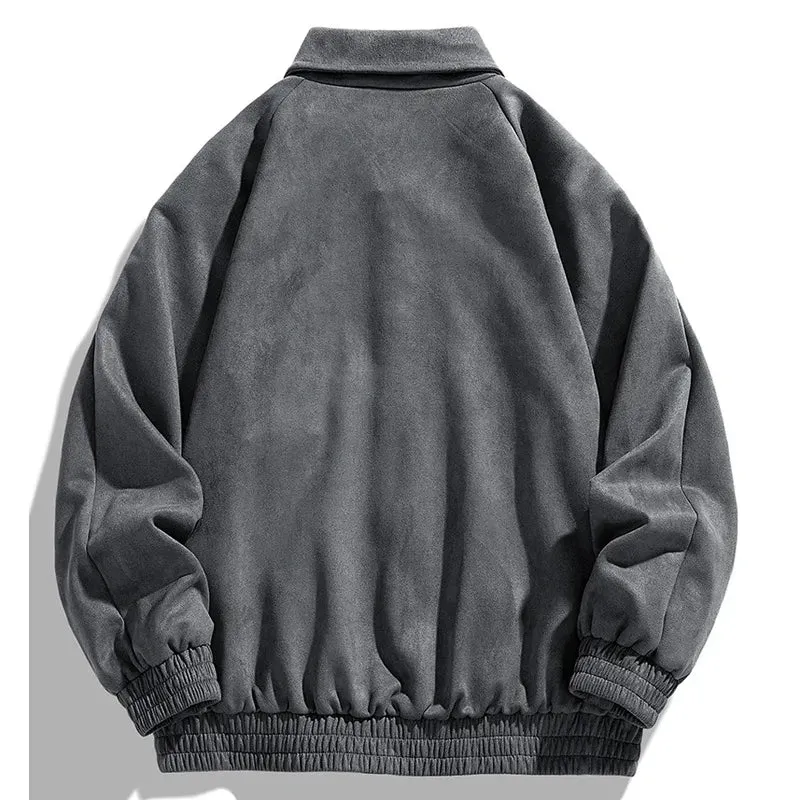 Men Vintage Varsity Casual Bomber Jacket