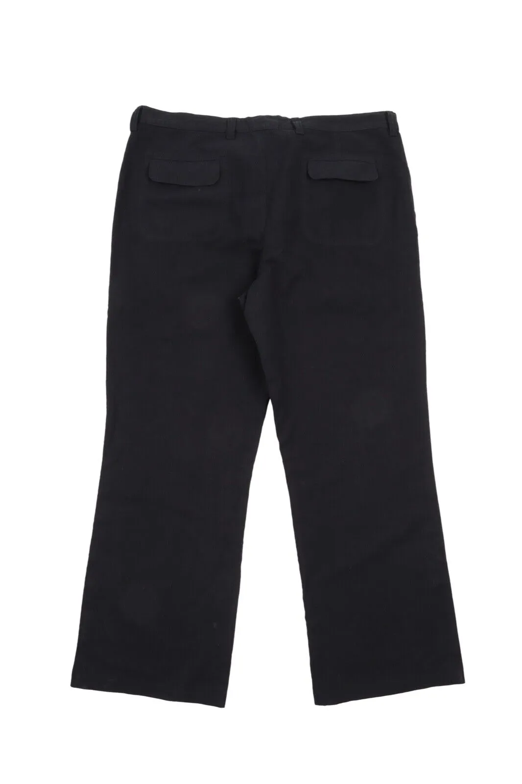 Men's HANNES ROETHER Grey Cotton Blend Wide Leg Pants Chino Trousers Size XXL